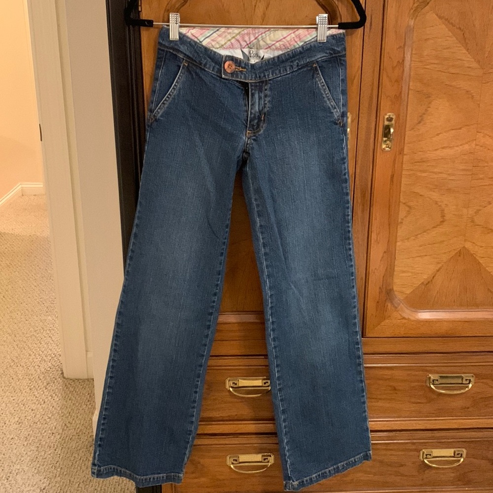 VINTAGE y2k, low-rise, wide-leg jeans